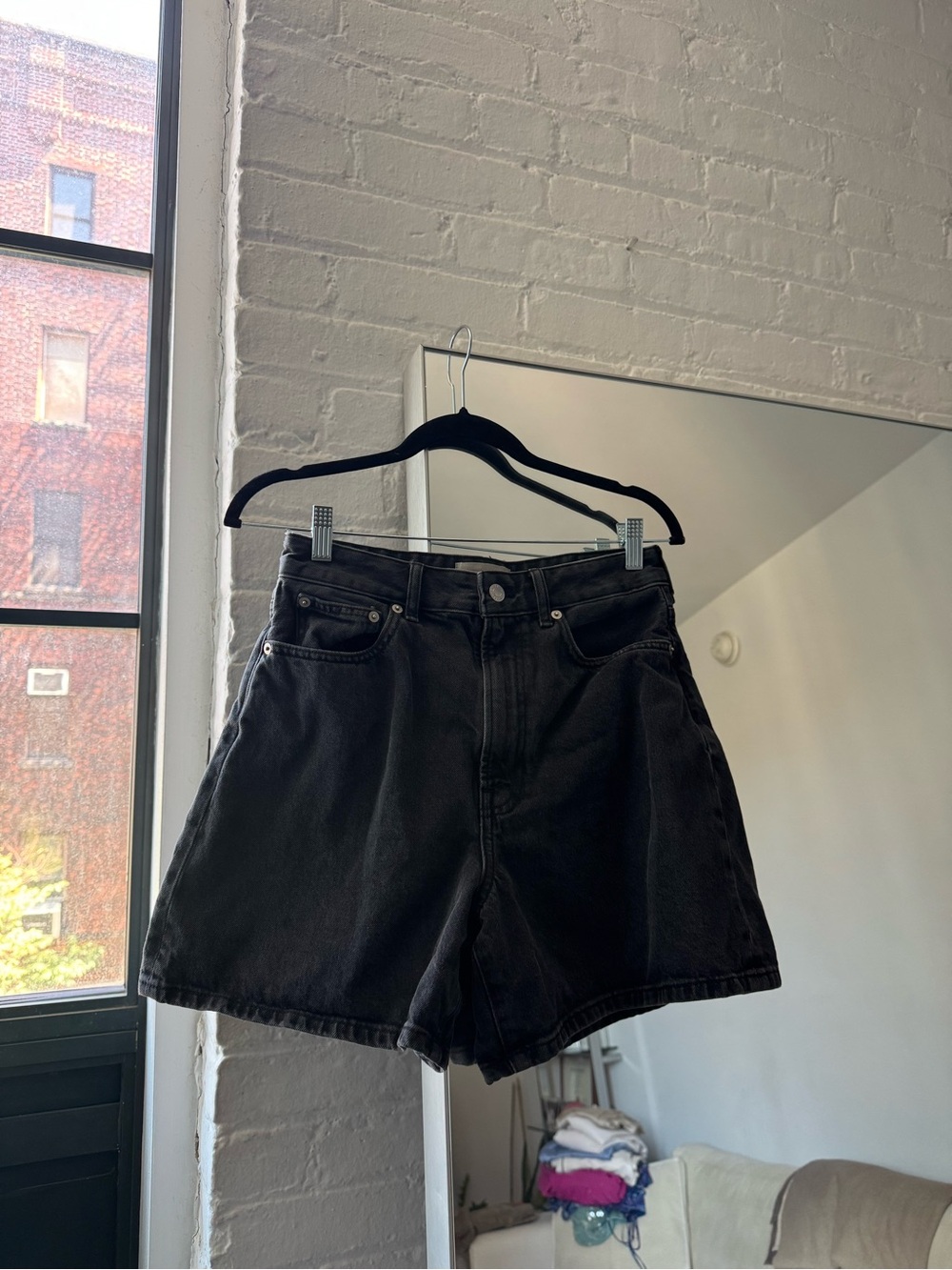 Everlane A Line Shorts - Black